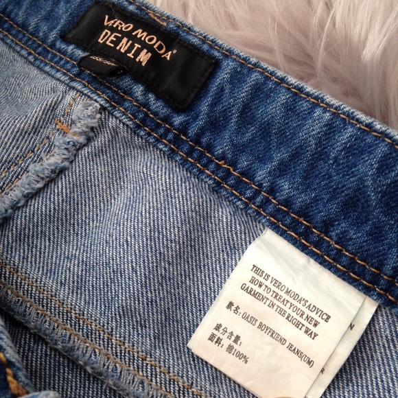 Vero Moda cropped boyfriend distressed jeans 25 - Picture 5 of 6